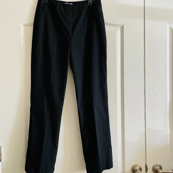 Drapers & Damons Comfort Pull-on Stretchy Black Pants Size M - Picture 1 of 7